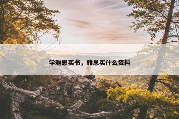 学雅思买书，雅思买什么资料