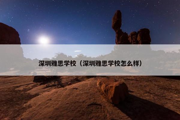 深圳雅思学校（深圳雅思学校怎么样）