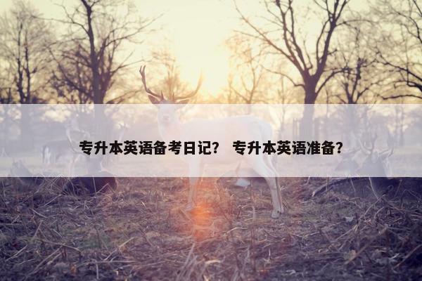 专升本英语备考日记？ 专升本英语准备？