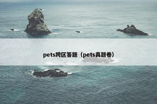 pets跨区答题（pets真题卷）