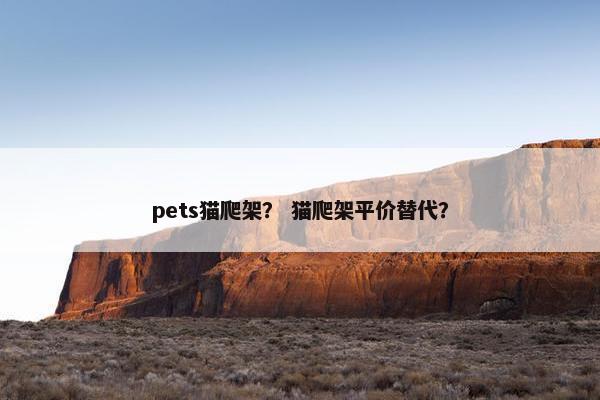 pets猫爬架？ 猫爬架平价替代？