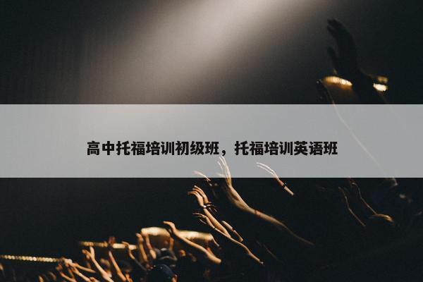 高中托福培训初级班，托福培训英语班