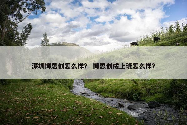 深圳博思创怎么样？ 博思创成上班怎么样？