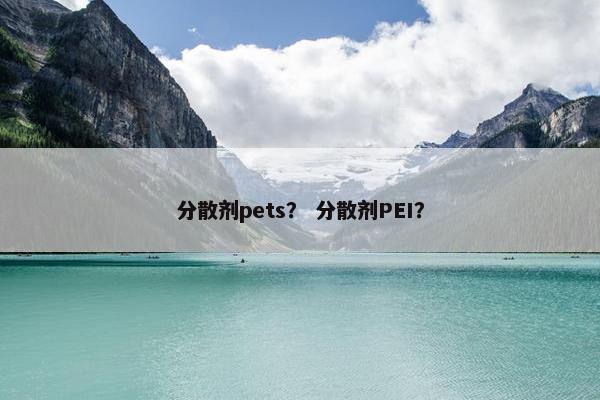 分散剂pets？ 分散剂PEI？