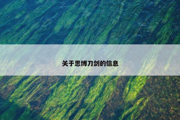 关于思博刀剑的信息