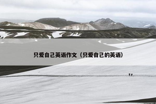只爱自己英语作文（只爱自己的英语）