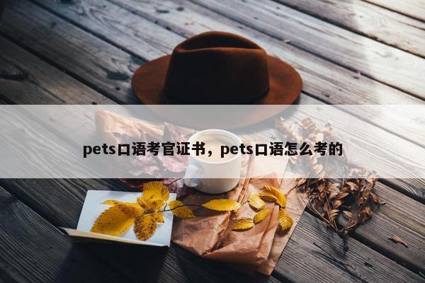 pets口语考官证书，pets口语怎么考的