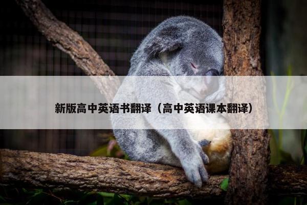 新版高中英语书翻译（高中英语课本翻译）