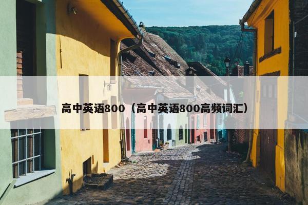 高中英语800（高中英语800高频词汇）