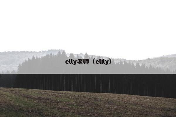 elly老师（elily）