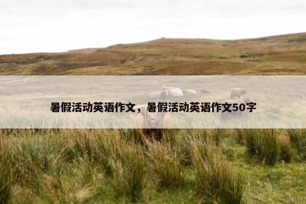 暑假活动英语作文，暑假活动英语作文50字