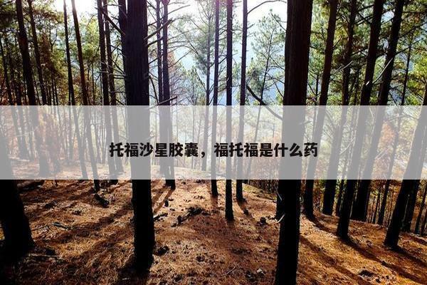 托福沙星胶囊，福托福是什么药