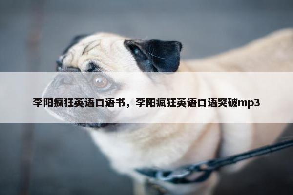 李阳疯狂英语口语书，李阳疯狂英语口语突破mp3