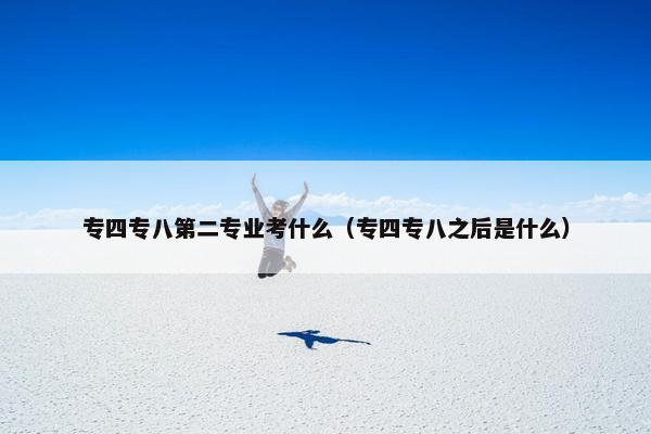 专四专八第二专业考什么（专四专八之后是什么）
