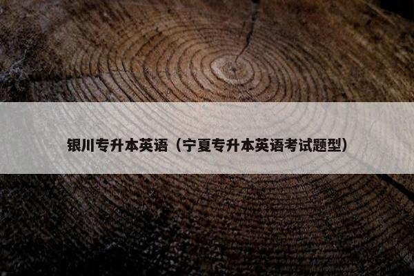 银川专升本英语（宁夏专升本英语考试题型）