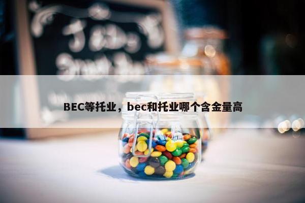 BEC等托业，bec和托业哪个含金量高