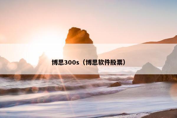 博思300s（博思软件股票）