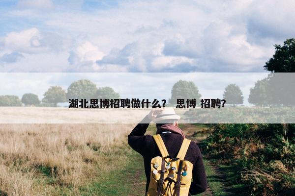 湖北思博招聘做什么？ 思博 招聘？
