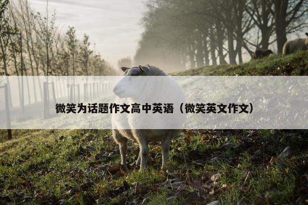 微笑为话题作文高中英语（微笑英文作文）