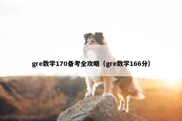 gre数学170备考全攻略（gre数学166分）