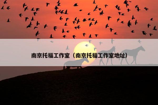 南京托福工作室（南京托福工作室地址）