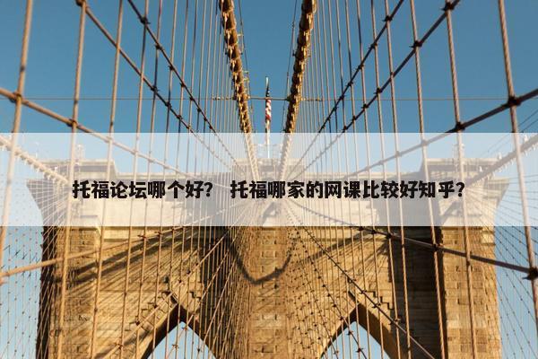托福论坛哪个好？ 托福哪家的网课比较好知乎？