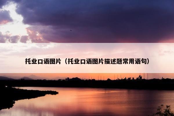 托业口语图片（托业口语图片描述题常用语句）