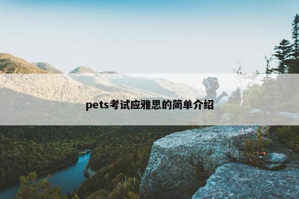pets考试应雅思的简单介绍