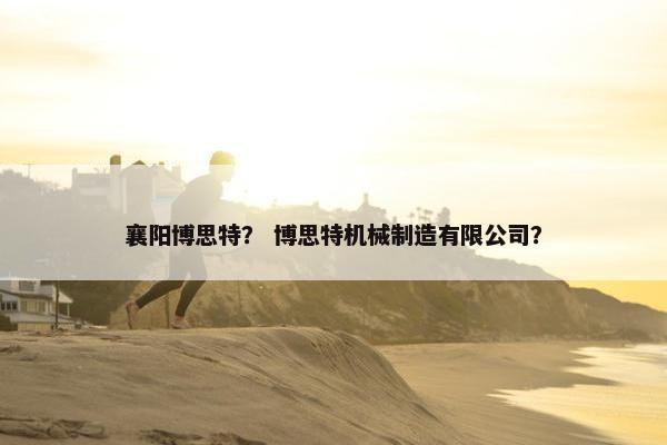襄阳博思特？ 博思特机械制造有限公司？
