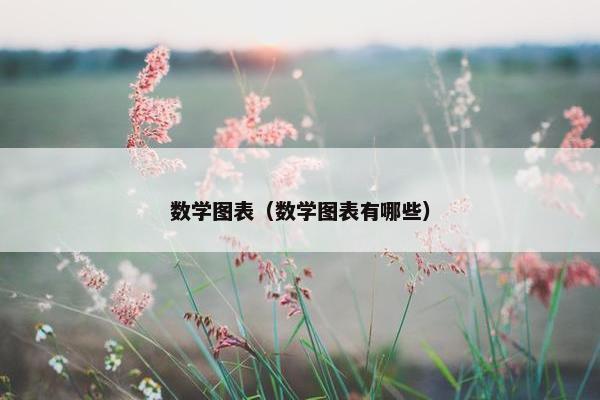 数学图表（数学图表有哪些）