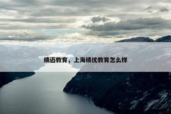 绩迈教育，上海绩优教育怎么样