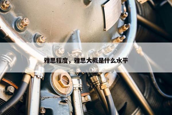 雅思程度，雅思大概是什么水平