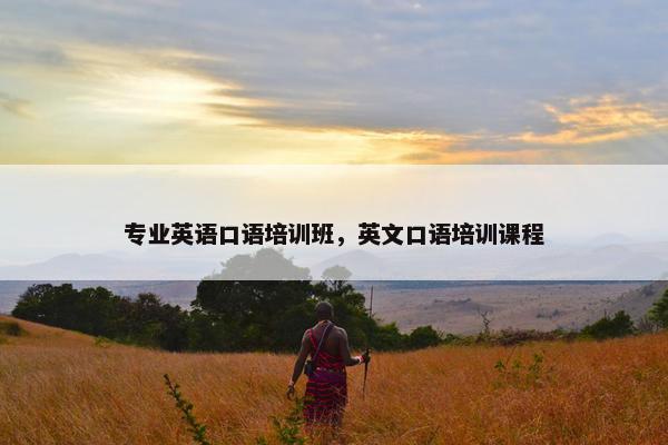 专业英语口语培训班，英文口语培训课程