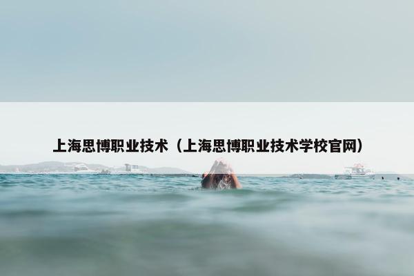 上海思博职业技术（上海思博职业技术学校官网）