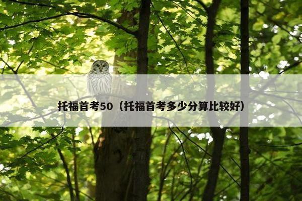 托福首考50（托福首考多少分算比较好）