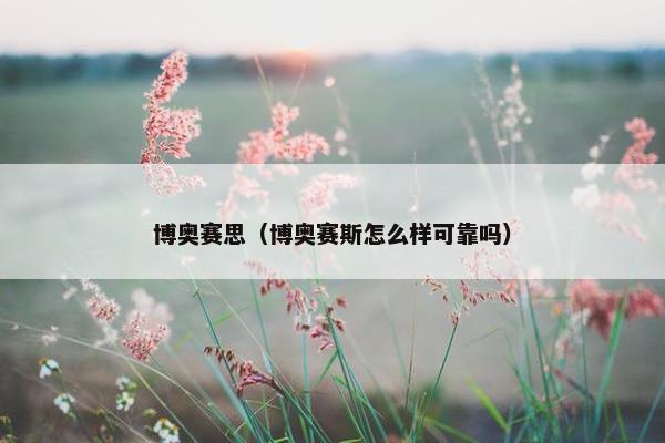 博奥赛思（博奥赛斯怎么样可靠吗）