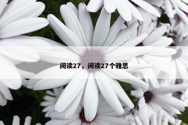 阅读27，阅读27个雅思
