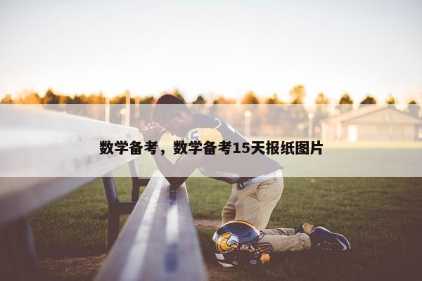 数学备考，数学备考15天报纸图片
