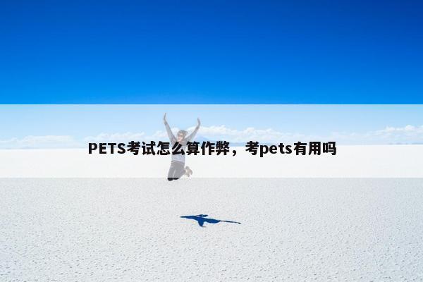 PETS考试怎么算作弊，考pets有用吗