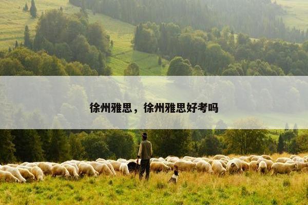 徐州雅思，徐州雅思好考吗