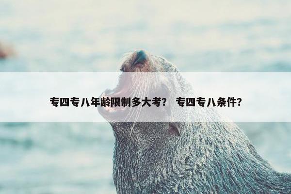 专四专八年龄限制多大考？ 专四专八条件？