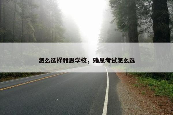 怎么选择雅思学校，雅思考试怎么选