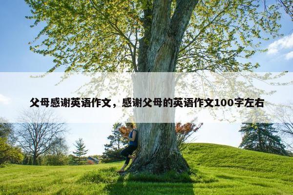 父母感谢英语作文，感谢父母的英语作文100字左右