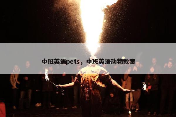 中班英语pets，中班英语动物教案