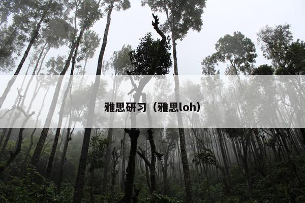雅思研习（雅思loh）