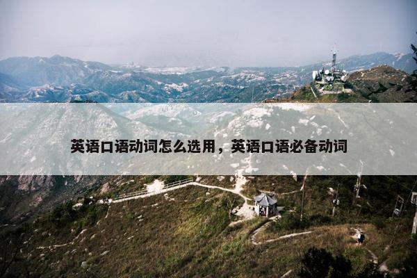 英语口语动词怎么选用，英语口语必备动词