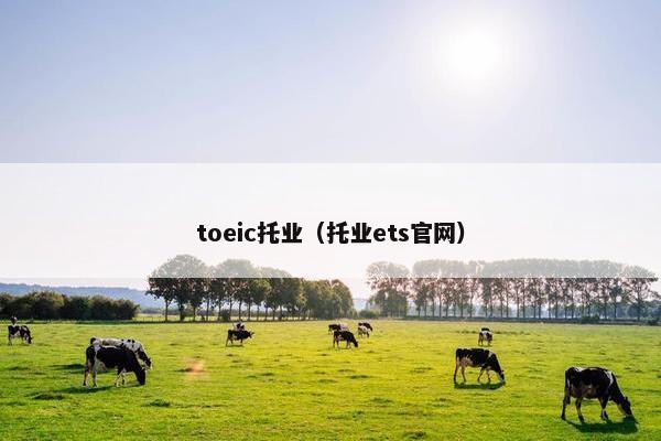 toeic托业（托业ets官网）