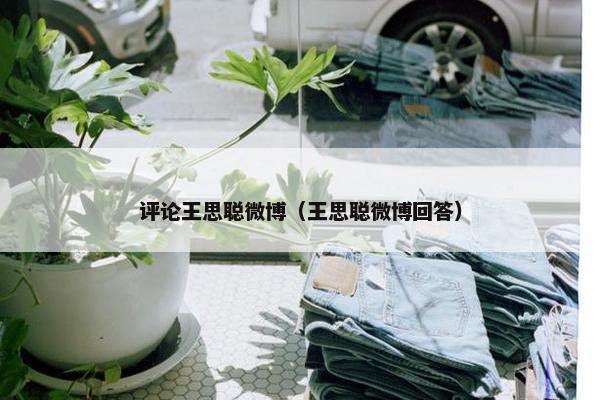 评论王思聪微博（王思聪微博回答）