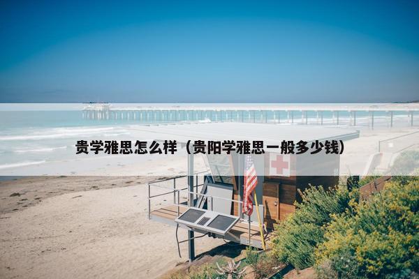 贵学雅思怎么样（贵阳学雅思一般多少钱）