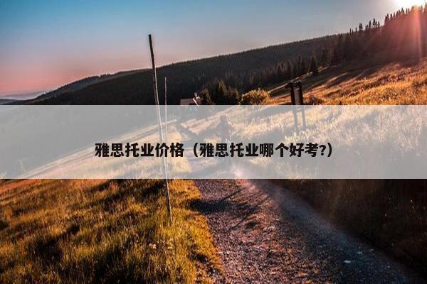 雅思托业价格（雅思托业哪个好考?）